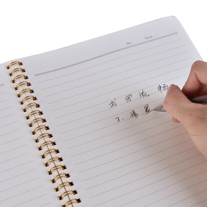 A5 Schedule Books Stationery Point Grid Coil Love Binding Notebook Plan Hardcover Diary Eye Protection School Office Manuscript