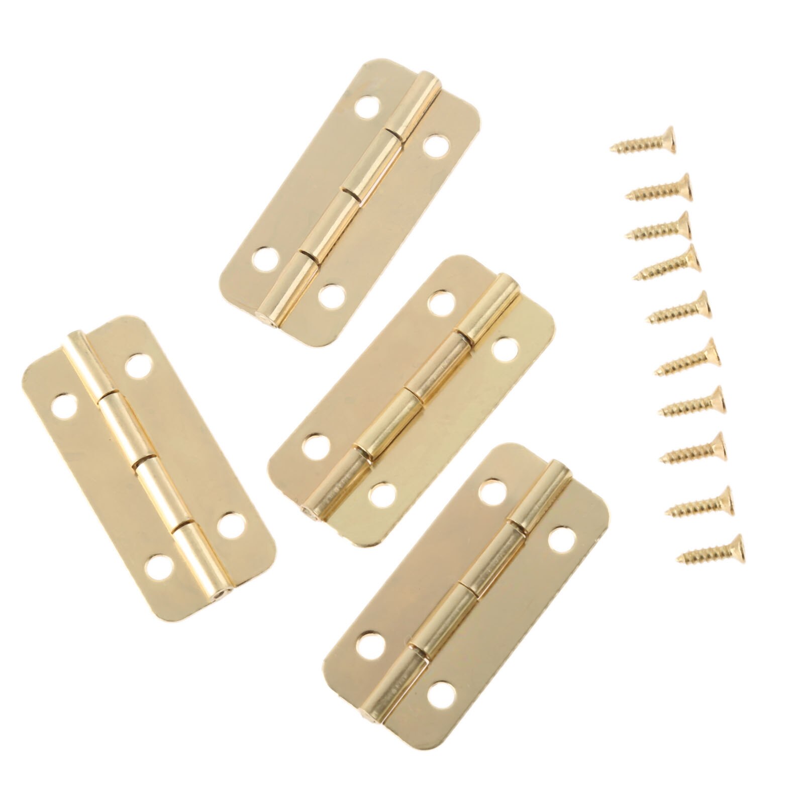4Pcs Cabinet Hinges Furniture Fittings Decorative Door Hinges for Jewelry Box Furniture Hardware