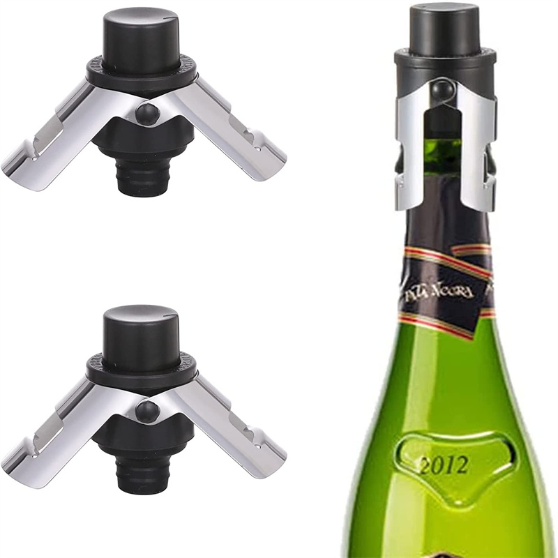 YONO Wijnstopper Set - Vacuüm dop voor wijnfles - Lekvrij en herbruikbaar - 2 stuks