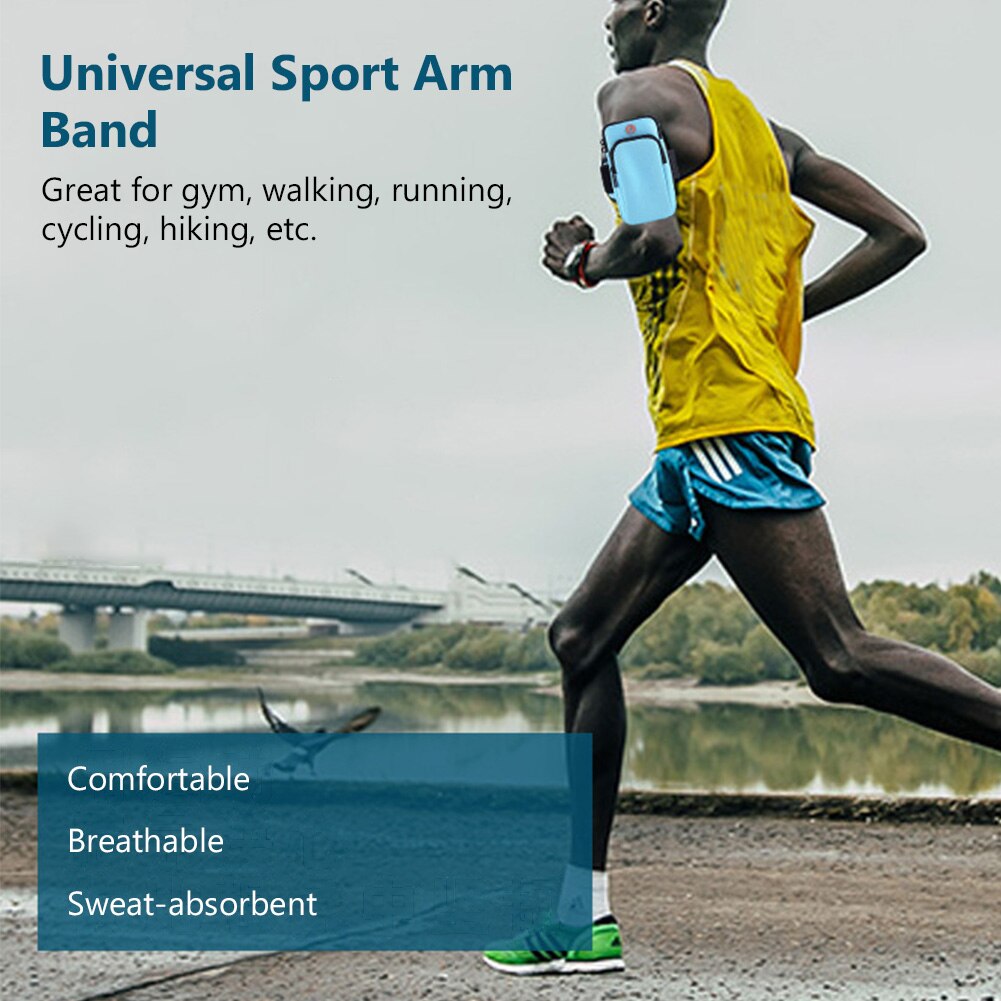 6" universelle armband-sport-handyhülle für laufen, arm-handyhalter, sport-handytasche, handtasche für iphone 12 und 11 smartphones