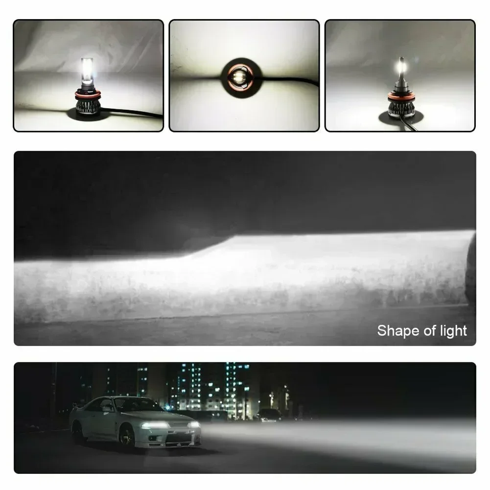 2x h7 LED-Scheinwerfer fehlerfrei 200w 20000lm Hi / Low Kit Lampen Luftfahrt Aluminiums trahl Canbus Cob Scheinwerfer super hell