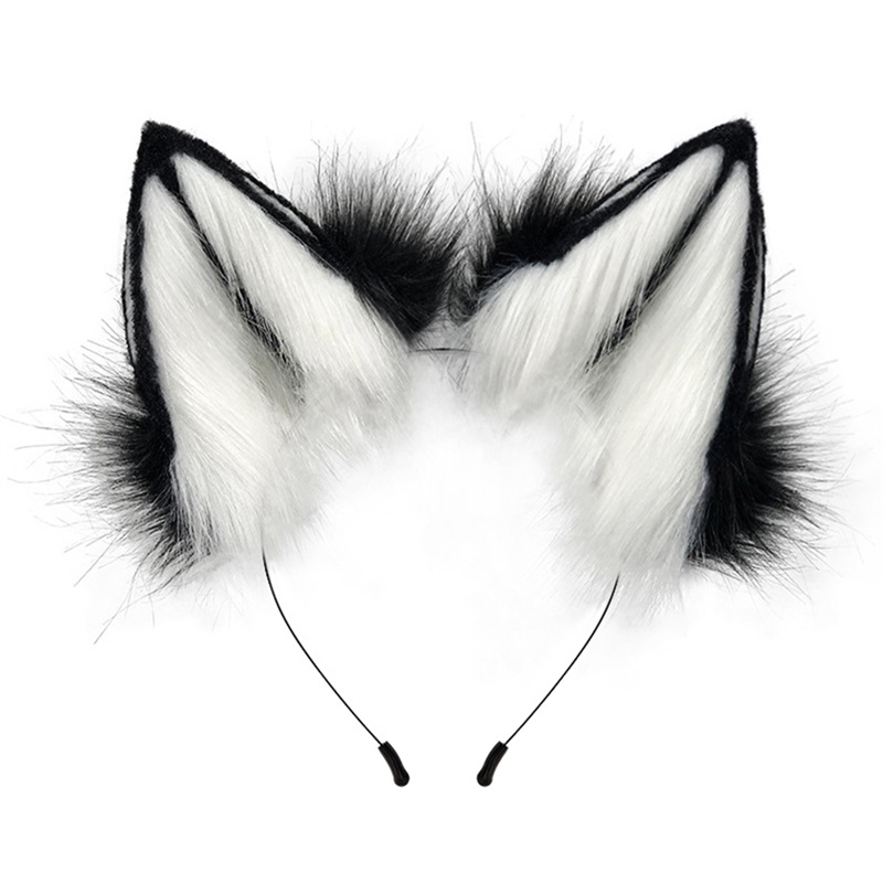 Pelztier Katze Fuchs Ohr Haarreifen Verstellbarer Halloween Kopfschmuck Cosplay Party Kostüm Requisiten Kopfbedeckung Haarschmuck: Blau