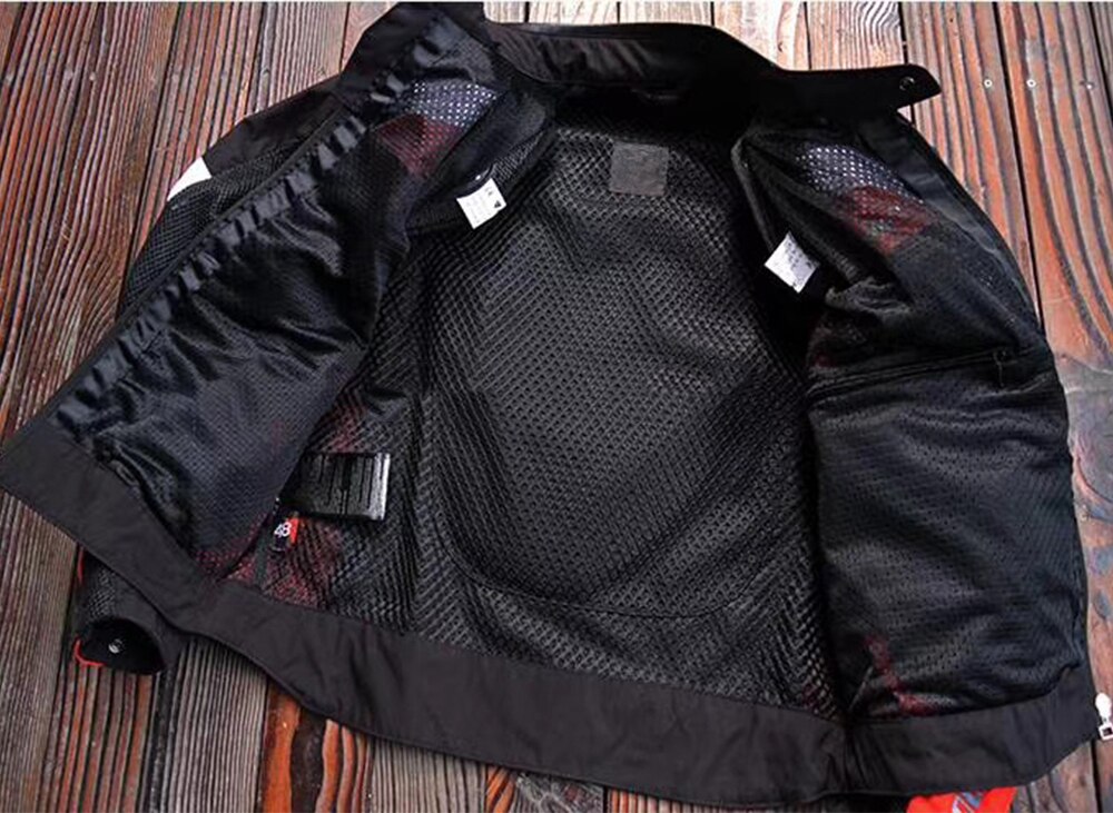 Motorfiets Dain Zomer Rijden Jas Motorfiets Racing Mesh Ademend Jack Met Protectors