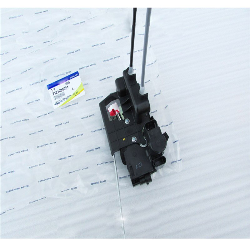 Trava e cabo assy da porta dianteira, esquerda e direita genuíno, para ssangyong, actyon korando c, atuador de trava de porta, lh cr