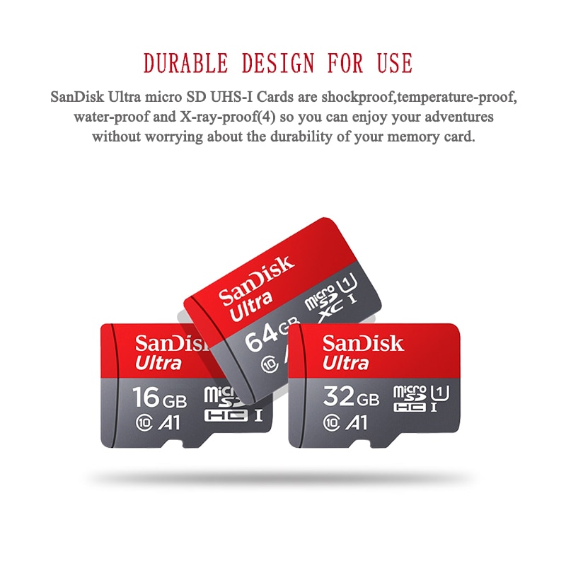 SanDisk Memory Card A1 400GB 256GB 200GB 128GB 64GB Micro sd card Class10 32GB 16GB Memory Microsd TF/SD Flash Card smartphone