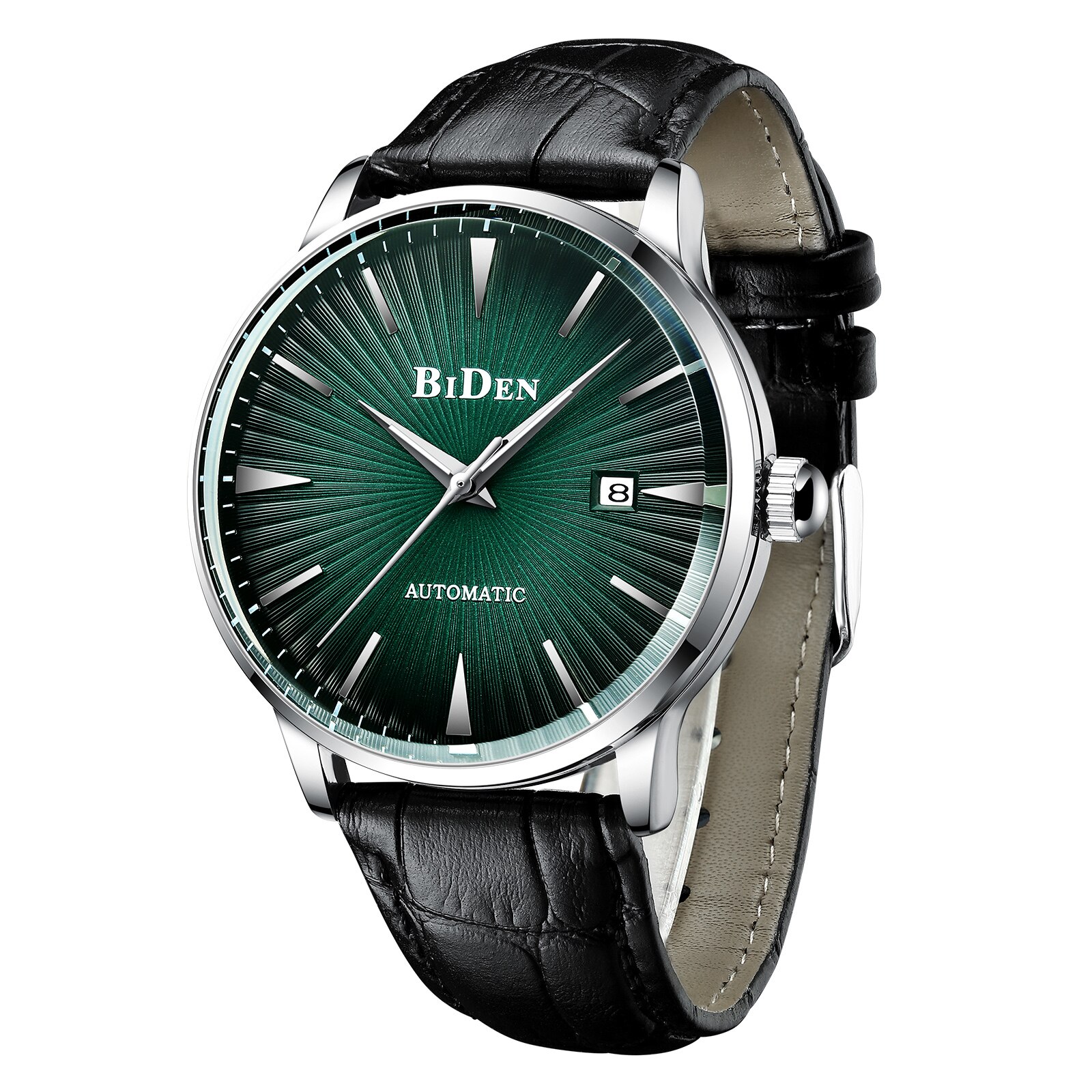 Biden Horloges Mannen Sport Chronograaf Klok Luxe Top Gold Business Horloges Mechanische Horloges Voor Mannen Groen: green