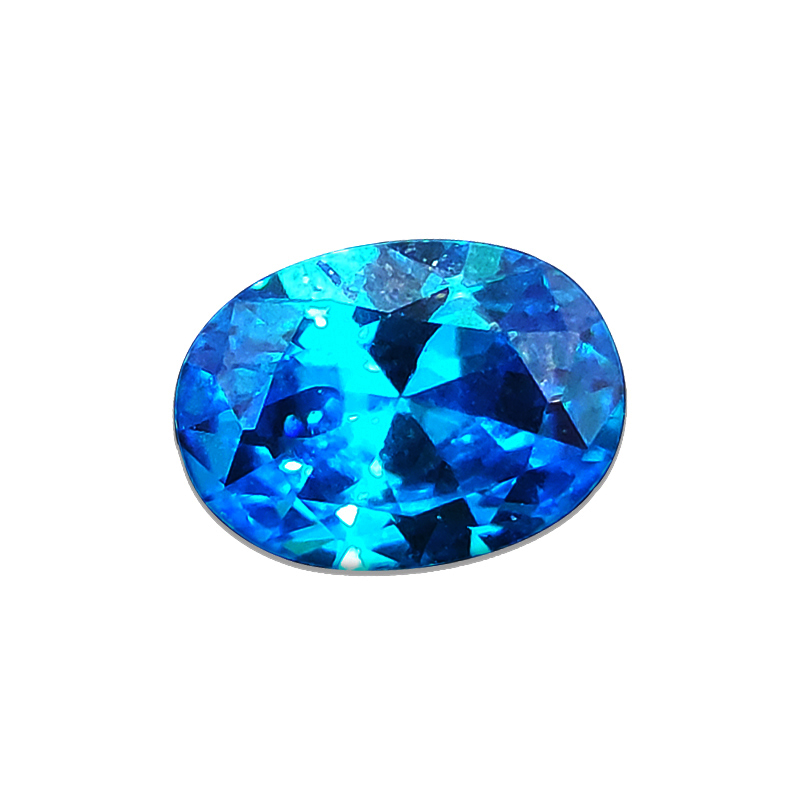 Corindón Ceilán mar azul zafiro gemas forma Circular cojín facetado corte suelto aguamarina piedras preciosas conjunto caja de: Negro