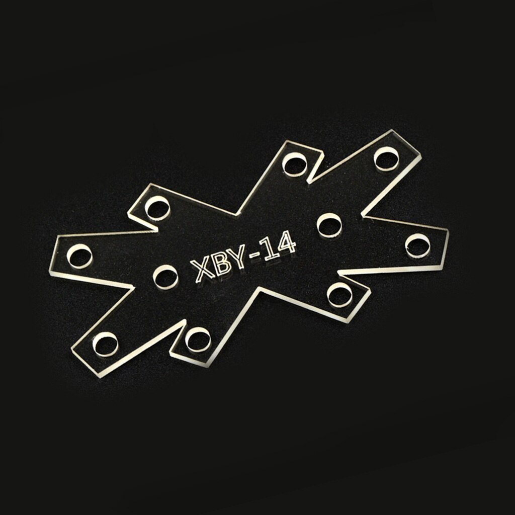 Keyring Key Chain Clear Acrylic Leather Craft Pattern Stencil Template DIY Craft