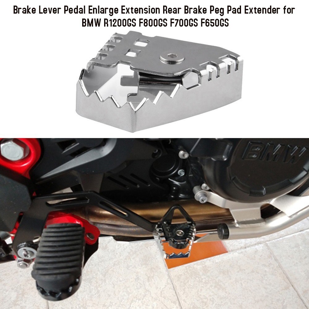 Jarruvivun polkimen laajennus jatko takajarrun tapin jatke bmw: lle  r1200gs f800gs f700gs f650gs