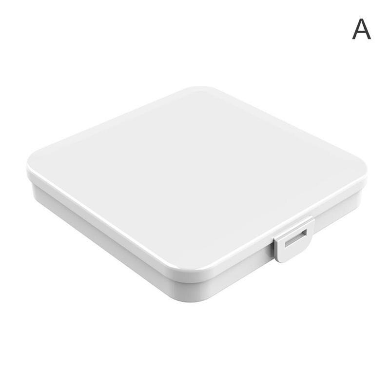 1Pc Bespaart Box Maskers Houder Doos Maskers Besparen Opslag Vochtbestendige Stofdicht Draagbare Plastic Cover Voor Wegwerp Bespaart doos Maskers: White