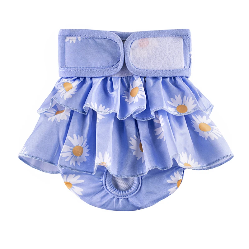 Pantalones fisiológicos para mascotas, bragas para perros, pañales para perros pequeños y medianos, pantalones cortos transpirables de peluche para Chihuahua, ropa interior suave, suministros para mascotas: XS / Blanco