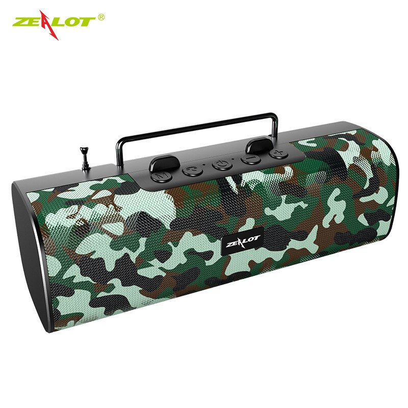 S40 Bluetooth Speaker Outdoor Subwoofer Fm Super Radio Met Antenne Mobiele Telefoon Stand Audio: green