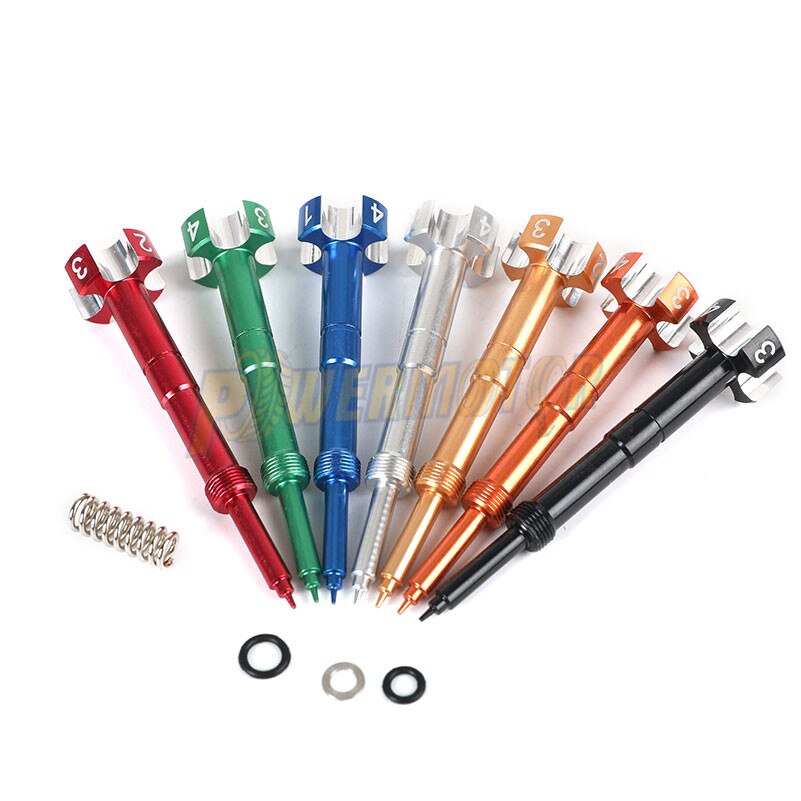 Tornillo de mezcla de combustible CNC fácil de ajustar, tornillo de mezcla de combustible de aire CNC para motocicleta ATV Dirt Bikes FCR carburador MX Motor de 4 tiempos