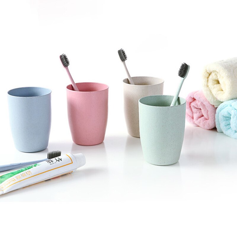 400ml tarwe rietjes waterbeker multifunctionele koffie plastic beker drinkbekers herbruikbare poetsbekers usj 99