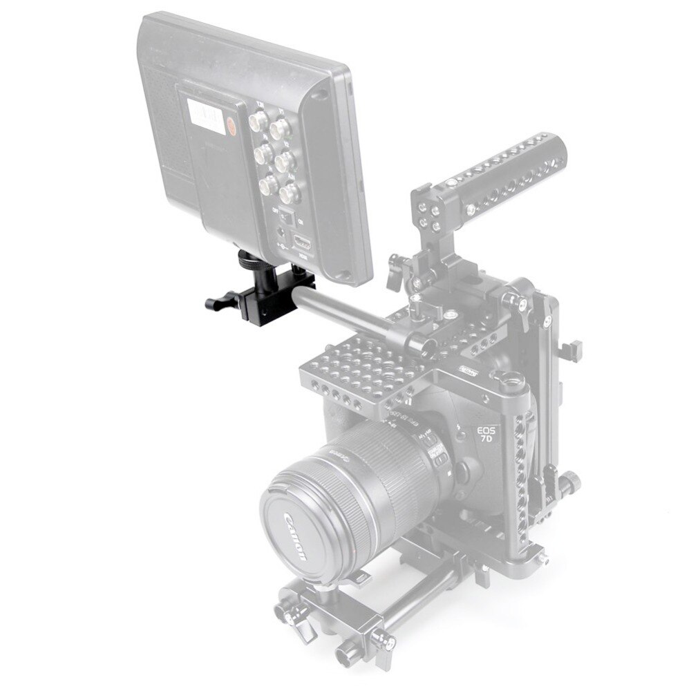 NICEYRIG 15mm Rod Clamp 1/4" Rod Stand 1/4 Mount Mini 15mm Rod Bracket DSLR LED Monitor Camera Rig DSLR Shoulder Rig Wing Nut