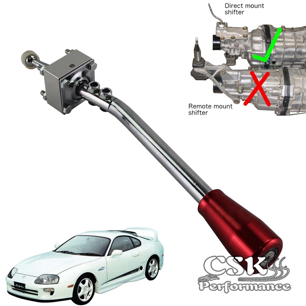 Short shifter + Shift Knob Fits For Toyota Supra 5 Speed W50 W55 W57 W58 R154 78-02