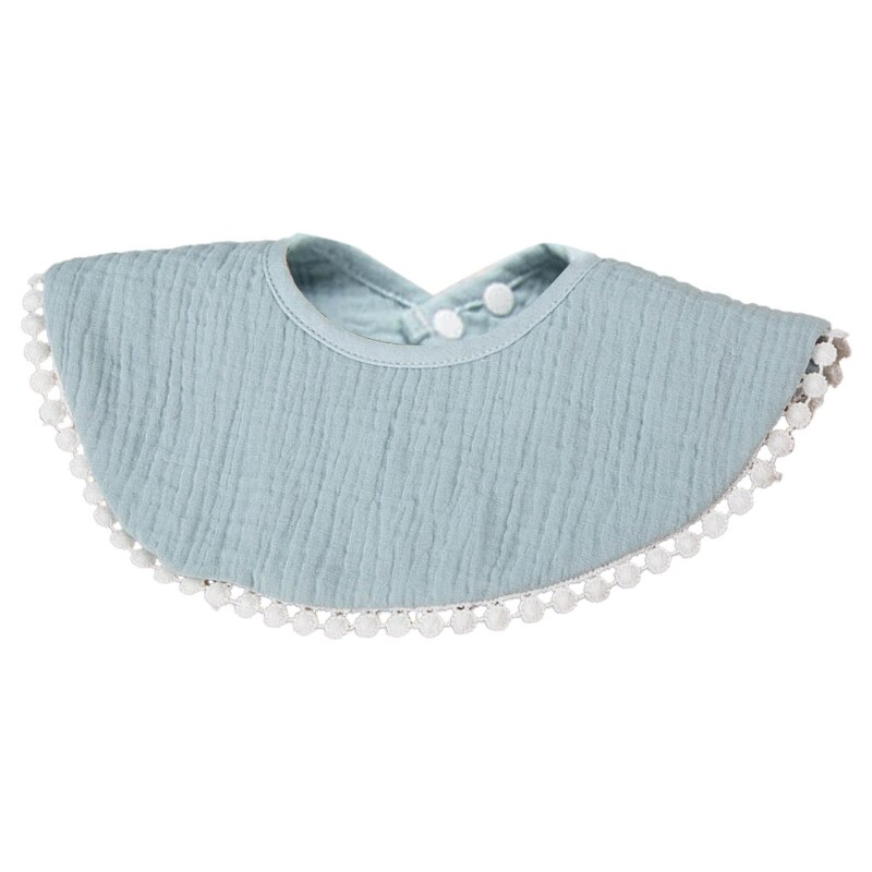 Grembiule traspirante in puro cotone con asciugamano in Saliva regolabile in puro cotone: Blue