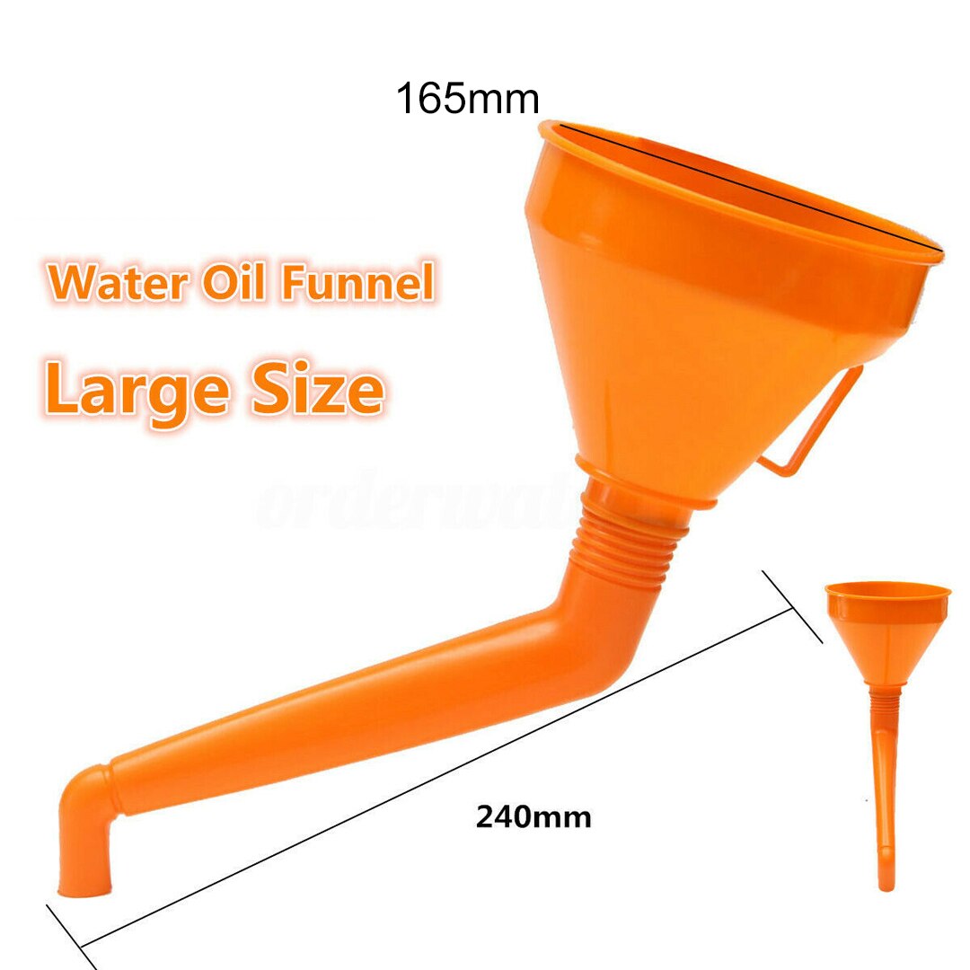 1pc di Plastica di Grandi Dimensioni Ddtachable Collo Flessibile Imbuto Carburante Benzina del Camion dell'automobile furgone Servizio Parti di Riparazione Accessori 240 millimetri di Lunghezza strumento