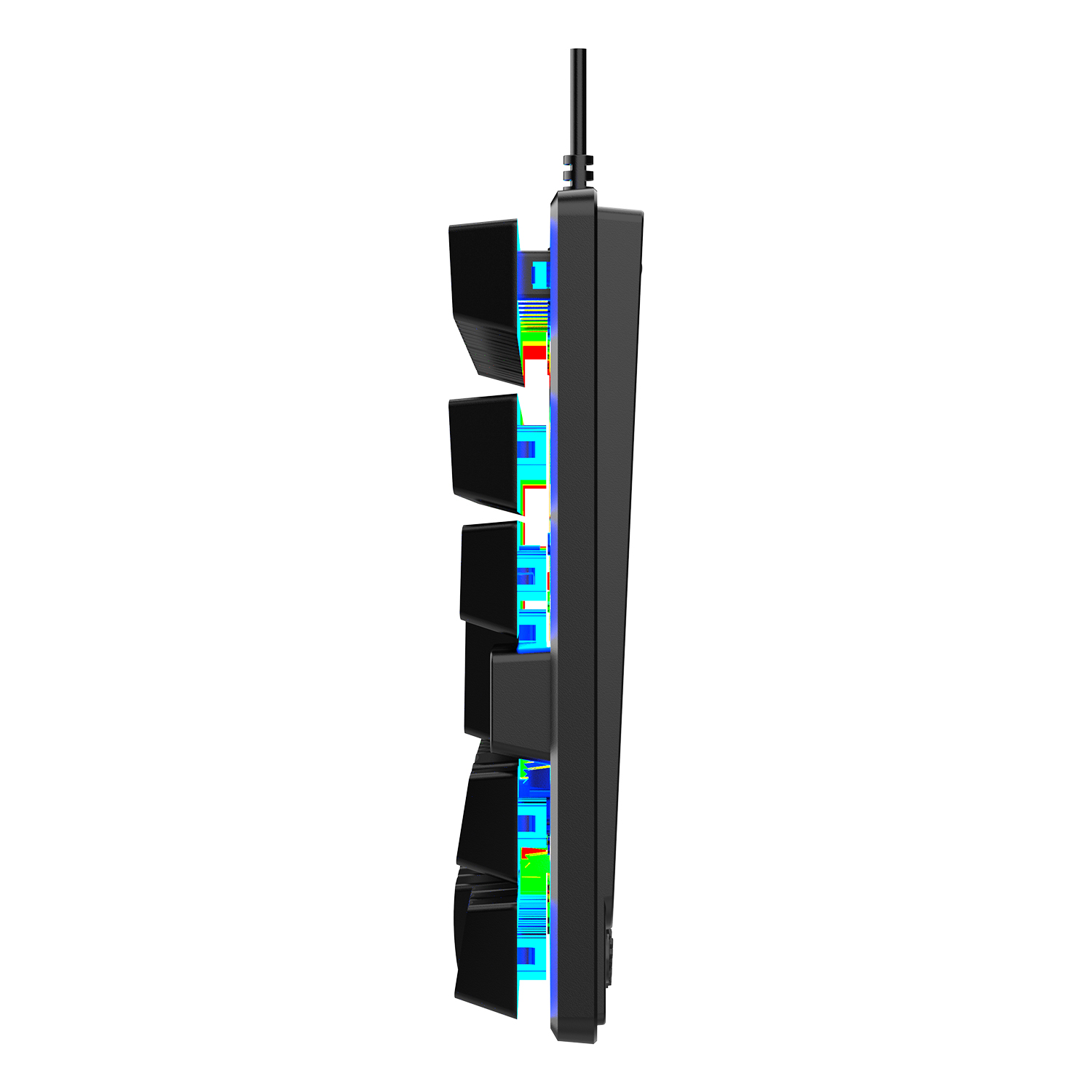 Leikui k87 Ergonomic Wired Keyboard，Mechanical Feel, Clear Tones for PC/Laptop/Windows/Mac