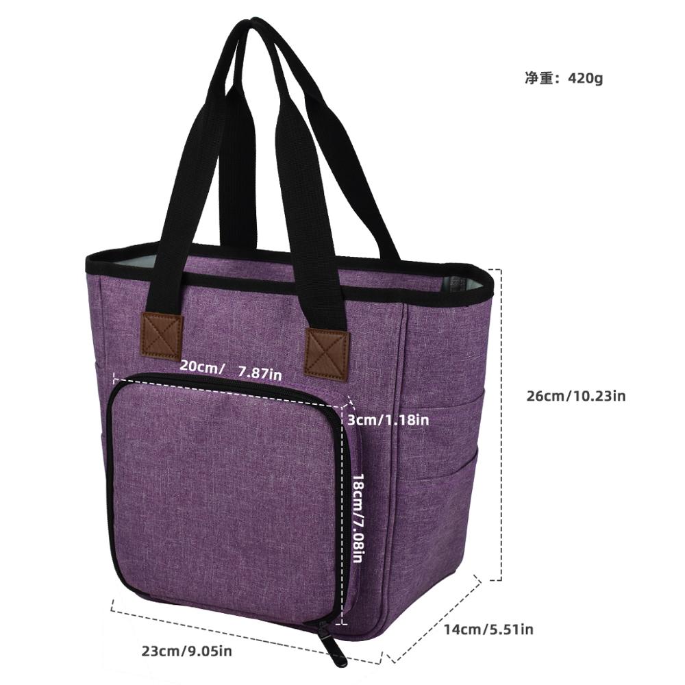 betroffen Tasche Tragbare Garn Tote Lagerung Tasche für Wolle Häkeln Haken betroffen Nadeln NäHenne Organizer Lieferungen DIY Häkeln Tasche