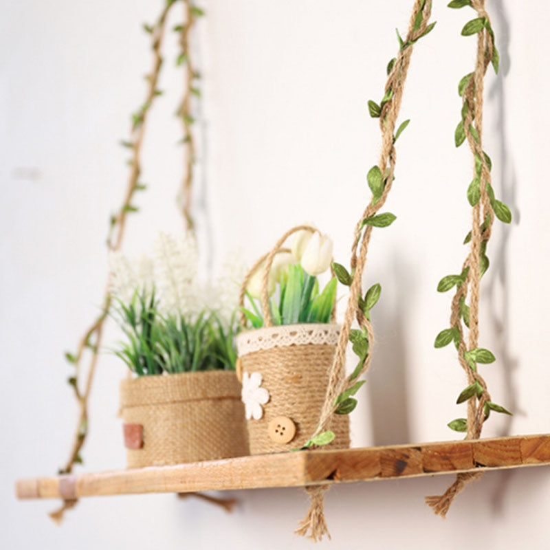 Rustic Simulation Green Leaves DIY Wedding Decor 10M Bouquet Packaging RopesMultifunction 5MM Weaving Hemp Rope