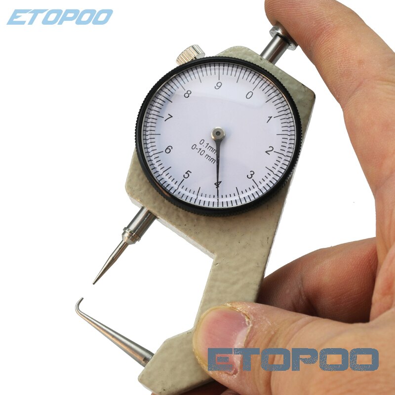 Calibrador Dental de 0-10x0,1mm con reloj de Metal, equipo de laboratorio Dental, herramientas de dentista, 1 unidad