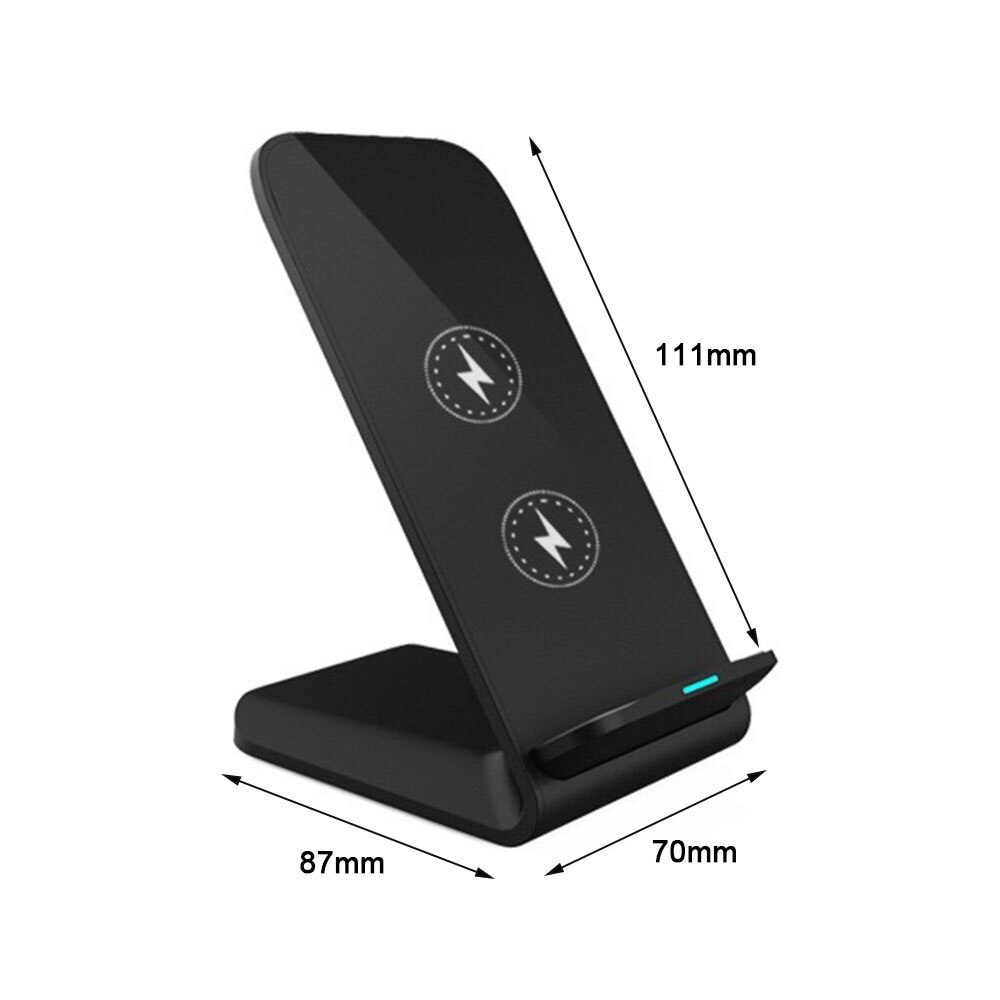 10W Wireless Chargeing Stand Houder Voor Iphone Samsung Draadloze Oplader Mobiele Telefoon