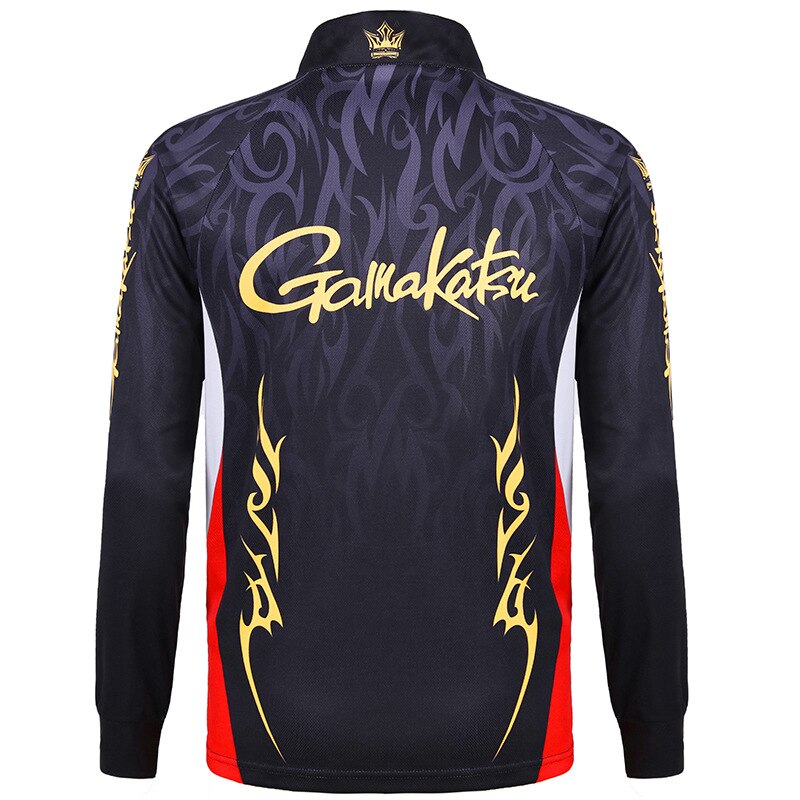 Gamakatsu Fishing Clothing Spring Summer Men Long Sleeve Outdoor Cycling Fishing Shirts Quick Dry Breathable Fishing Clothes