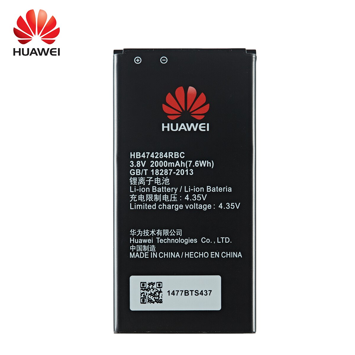 100% Orginal Huawei HB474284RBC 2000mAh Batterie Für HUAWEI ehre 3C lite C8816 Y550 Y560 Y625 Y635 G521 G620 y5 praktisch