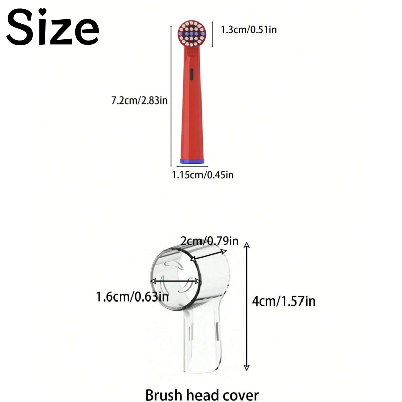 4/8/12 Stück Ersatzköpfe für elektrische Zahnbürsten, DuPont-Borsten, Mundpflegebürstenkopf, kompatibel mit Oral-B Braun