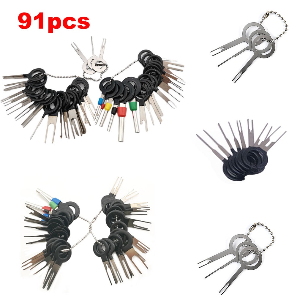 38/41/59/73/67/91/114pcs Terminal Removal Tool Car Electrical Wiring Crimp Connector Pin Needle Extractor Kit Repair Tools