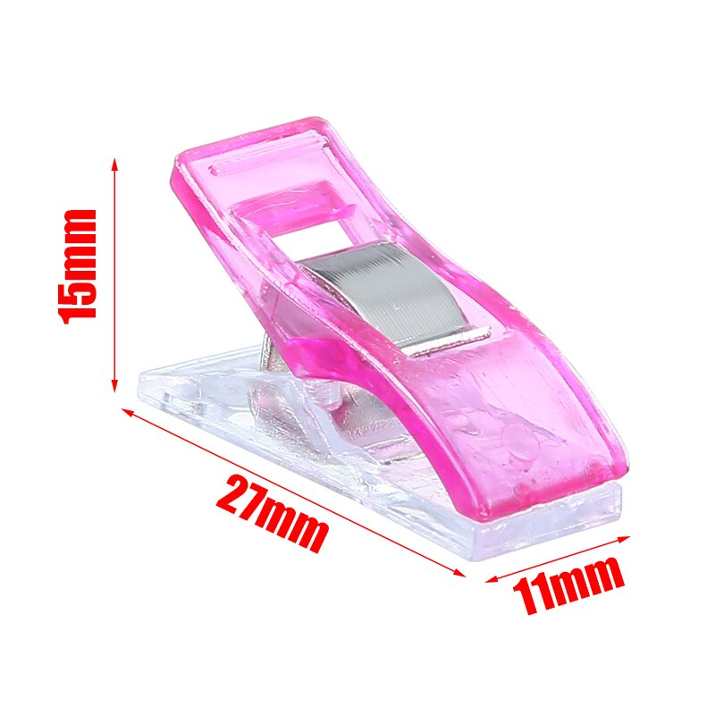 Clip de plástico para costura artesanal, accesorio de tela para el hogar y la Oficina, 50 piezas, 2,7x1cm