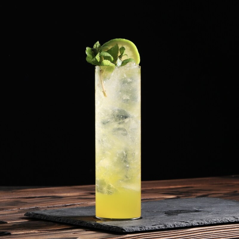 Long Straight Colin Cocktail Glass Highball Long Island Iced Tea Drink Cold Drink Juice Glasses Home Office Water Cup