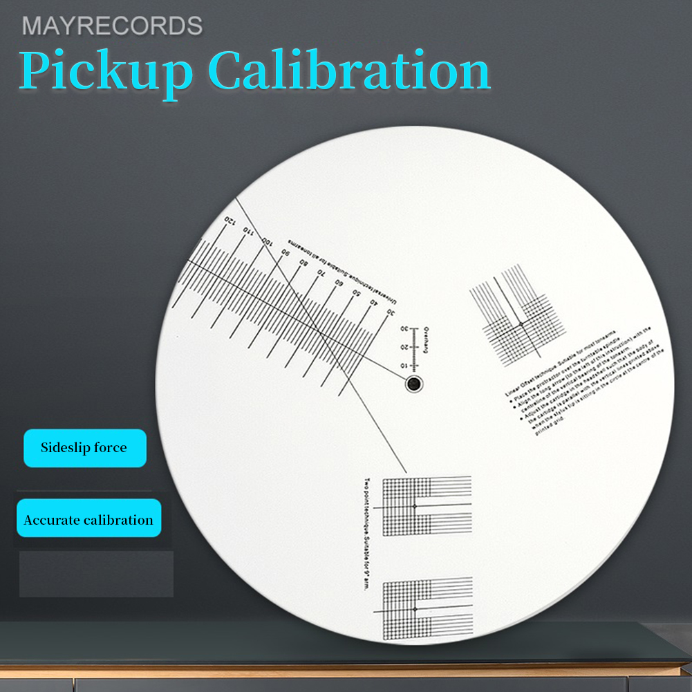 Calibration Plate Adjustment Tool Pickup Record Player LP Vinyl Mat Phono Alignment Stylus Turntable Protractor Ruler