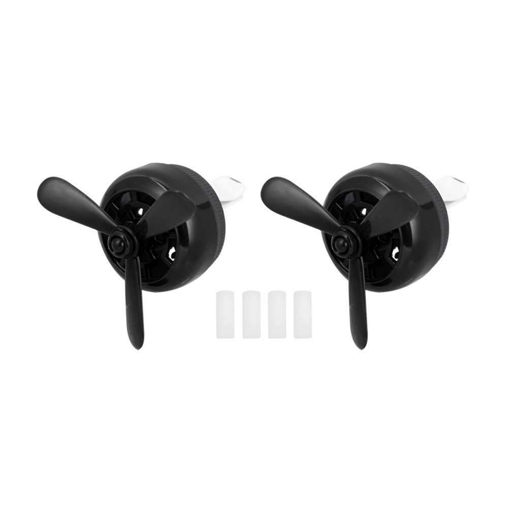 3Pcs Auto Luchtzuivering Outlet Airconditioner Outlet Auto Parfum Aromatherapie Luchtuitlaat Auto Decoratie Voor Man Vrouw (1P: Black 1