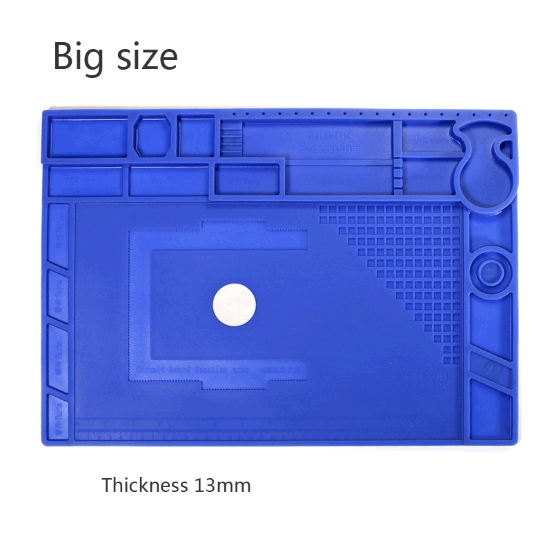 YIHUA Heat Resistant Soldering Mat With Magnetic Heat Insulation Working Pad Soldering Silicone Mat Repair Pad