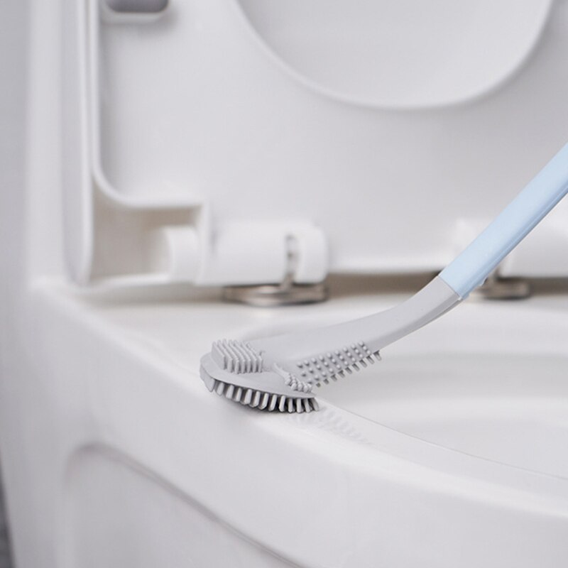 Brosse de toilette en Silicone Durable, Golf brosse de toilette créative à Long manche, brosse de nettoyage sans impasse, outil domestique, accessoires de salle de bain