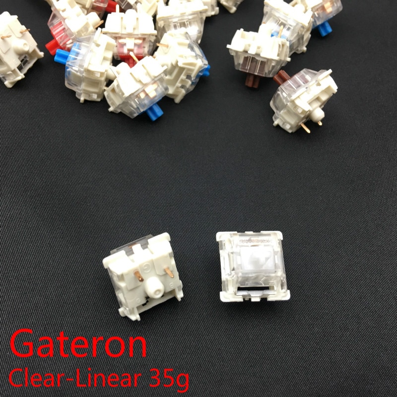Gateron SMD przełączniki czarny czerwony brązowy niebieski jasnozielony żółty 3 piny Gateron przełącznik do klawiatury mechanicznej fit GK61GK64 GH60