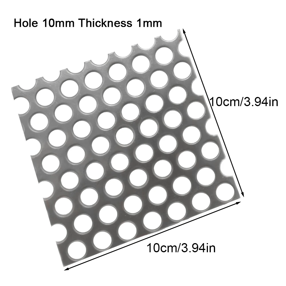 1mm thick strainer plate 304 stainless steel porous mesh maelstrom drain cover metal drain cover plant trellis protector: black