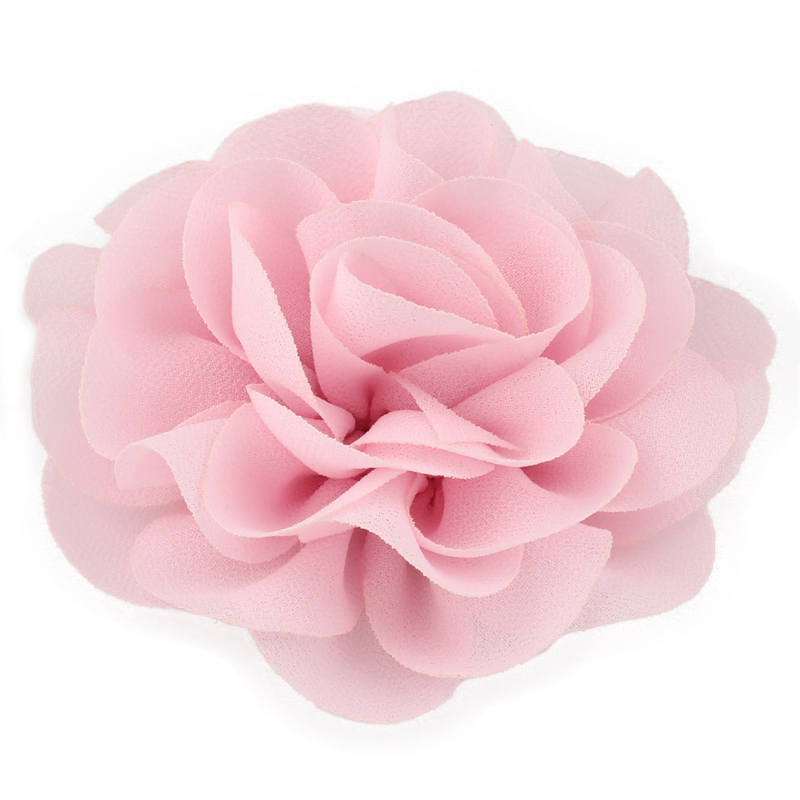 10 peças 20 cores 8.5cm 2024 flores de cabelo de tecido rosa enroladas para crianças meninas acessórios de cabelo pétalas de chiffon flor de papoula grampos de cabelo