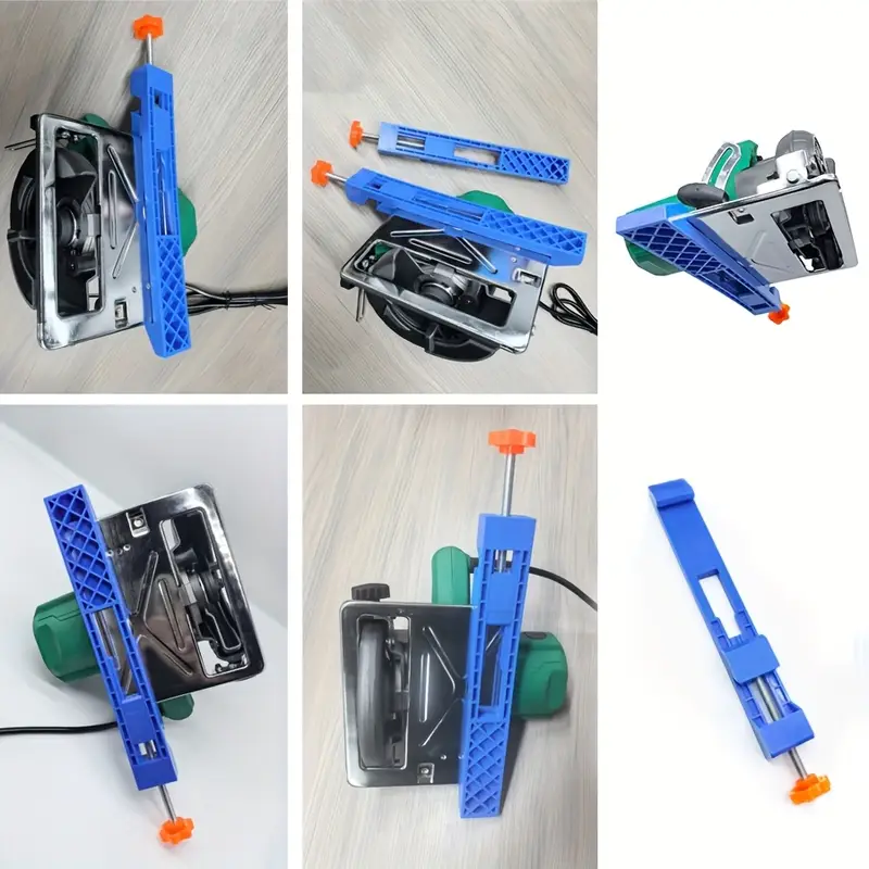 Guía de corte ajustable para carpintería, sierra Circular de precisión, Base de fresadora, abrazadera de hoja fina, herramientas de carpintería de corte rápido