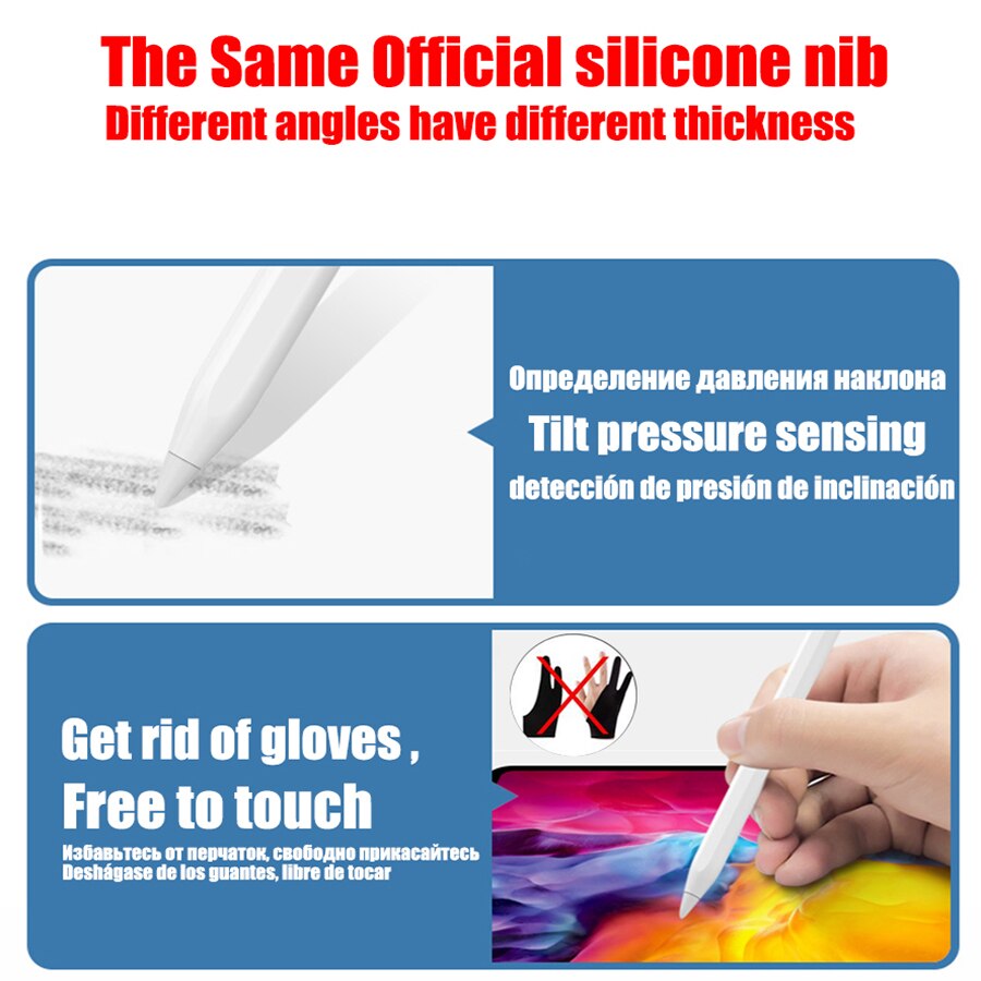Apple penna ipad penna 2 1 för ipad pro 11 12.9 stylus penna för ipad air 3 mini 5 7 6 10.5 10.2 7.9 ipad tillbehör