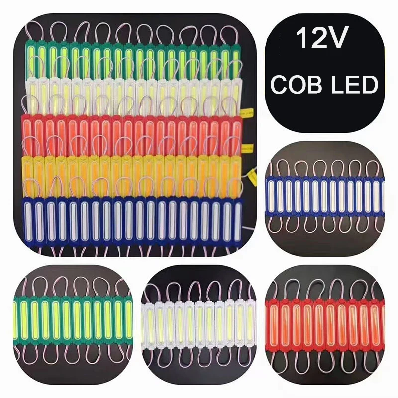 20er-Pack 12V LED Kolben-Modulleuchte, superhell, gelb, blau, rosa, eisblau, Farbe IP65, wasserdicht, für Werbegeschäft, Dekorlampe