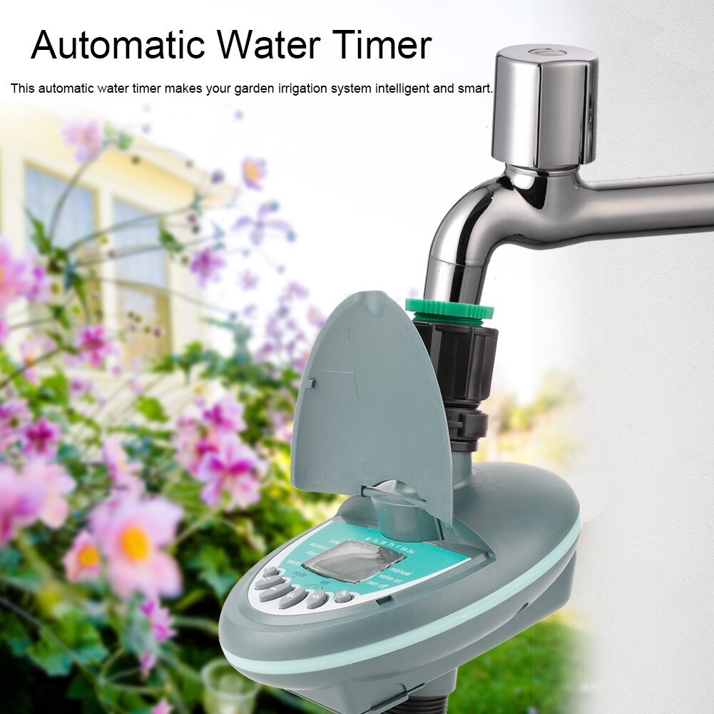 Home Automatic Smart LCD Display Water Timer Controller Electronic Garden Irrigation Watering Timer System