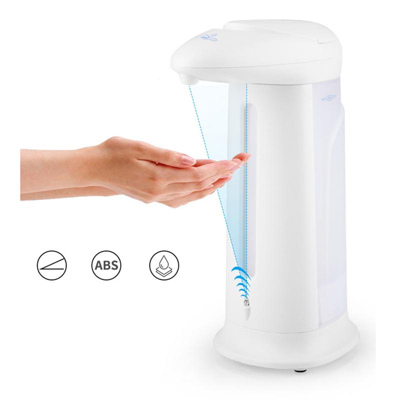 Zeepdispenser contactloos automatisch abs zeepdispenser bewegingssensor handsfree afwasmiddel voor keuken en badkamer zonder batterij