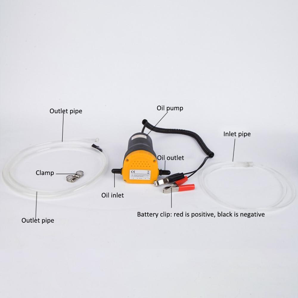 12V 60W Oil/crude oil Fluid Sump Extractor Scavenge Exchange Transfer Pump Suction Transfer Pump + Tubes for Auto Car Boat Motor