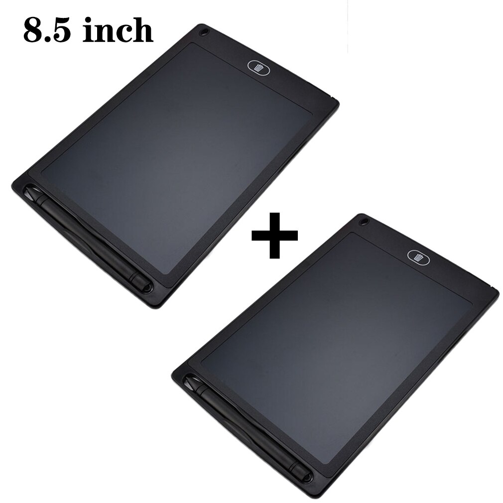 Tavolo da disegno elettronico da 12 pollici tavoletta da scrittura con schermo LCD tavolette da disegno grafiche digitali lavagna elettronica + penna: 8.5 inch Black 2PCS