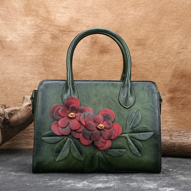 Johnature sac à main fait main Vintage femmes grand sac grande capacité en cuir souple épaule sacs de messager cabas décontracté pour femme