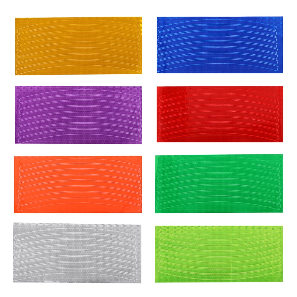 Samochód motocykl jazda na rowerze reflektor rowerowy naklejki fluorescencyjne felgi odblaskowe naklejki naklejka akcesoria