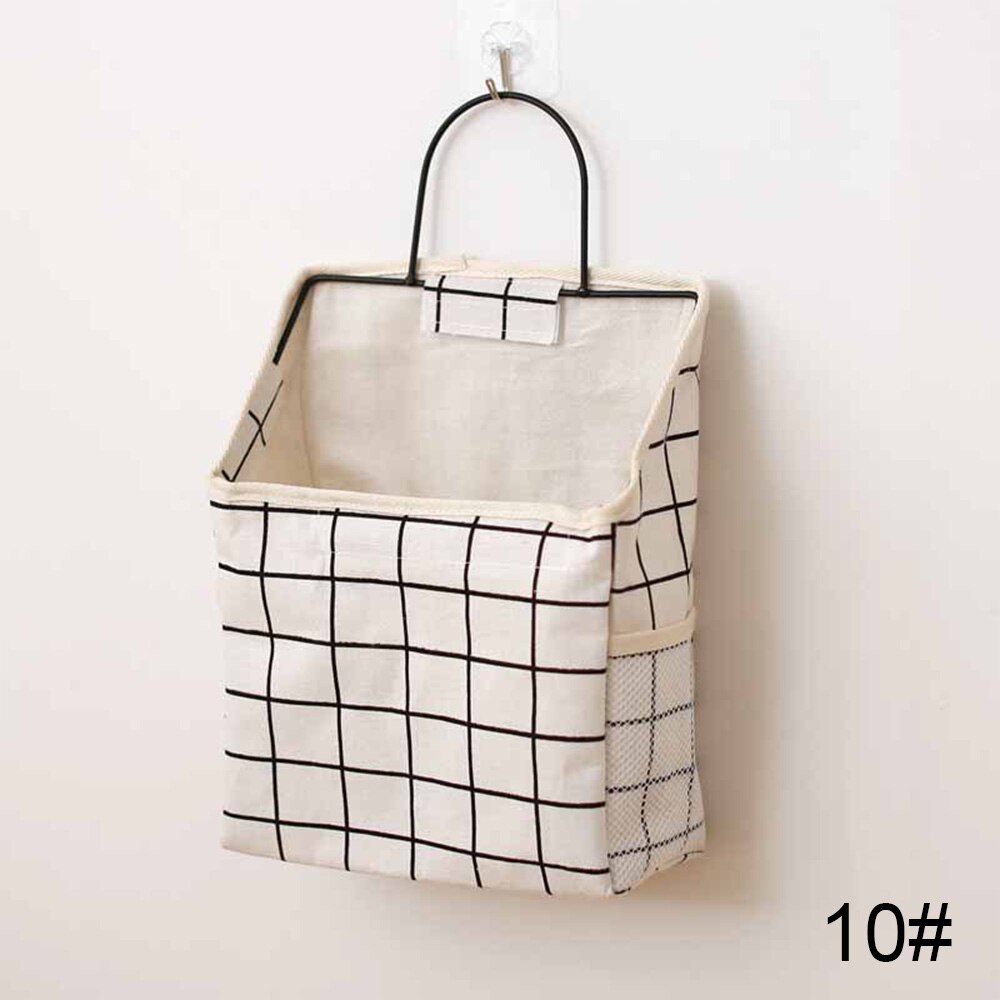 Pochette suspendue au mur | Grande capacité, organisateur de garde-robe, organisateur de bijoux suspendu Durable avec crochet, sac de rangement: J
